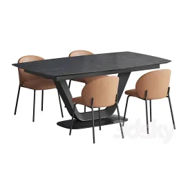 Boconcept Alicante Table Princeton Chair